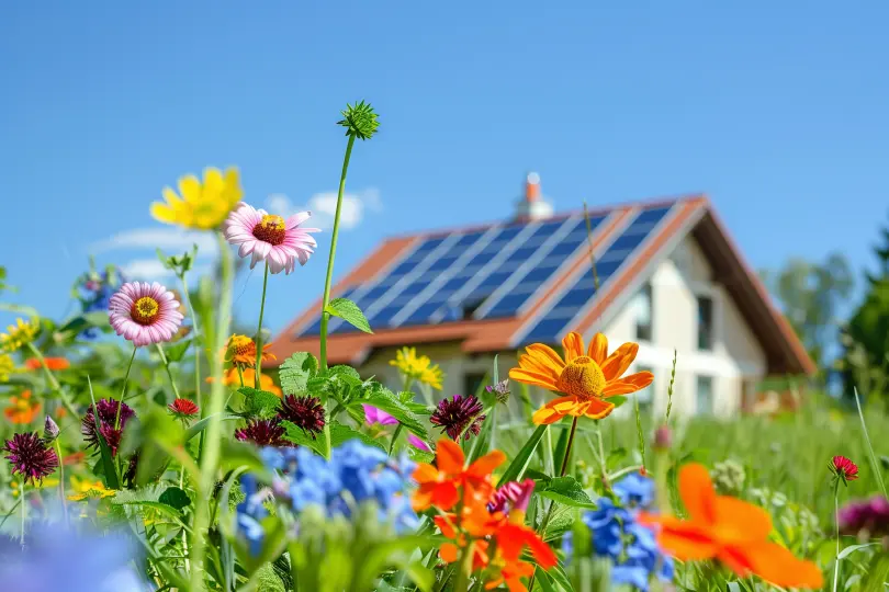 Ferienhaus mit Solaranlage