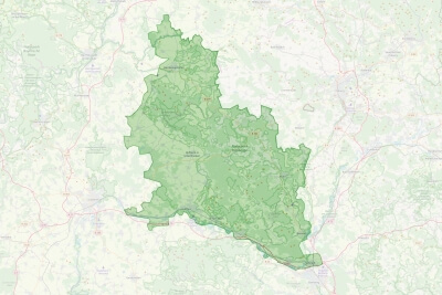 Karte Region Haßberge