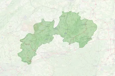 Karte Region Pfälzer Bergland