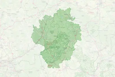 Karte Region Rhön