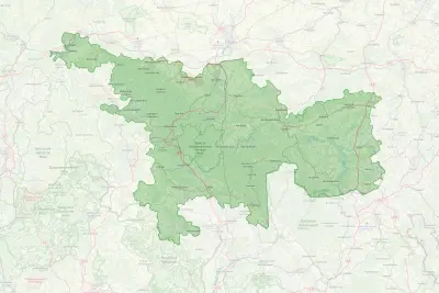 Karte Region Thüringer Wald