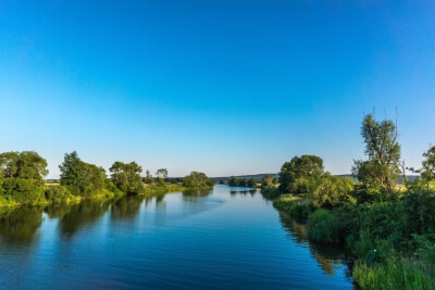 Fluss Altmühl und Landschaft