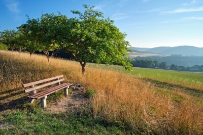 Fränkische Schweiz Rastplatz in der Landschaft