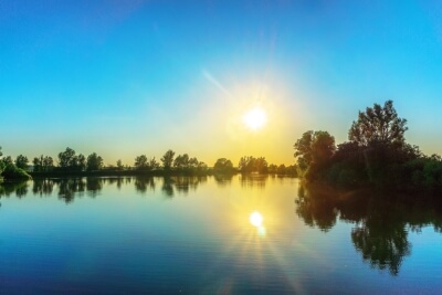 Sonnenuntergang am Altmühlsee