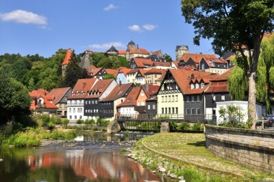 Stadt Kronach mit Fluss