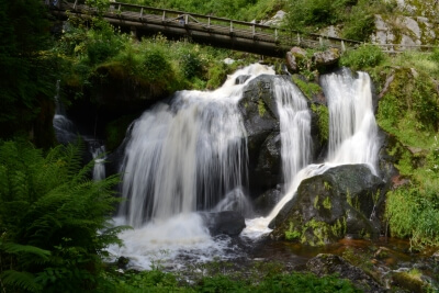 Teil der Wasserfälle bei Triberg